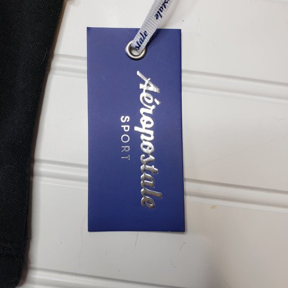 Aeropostale Fleece Pull Over Crop Hoodie Sweatshirt Size 1X Black Gold Blush New - Picture 4 of 8